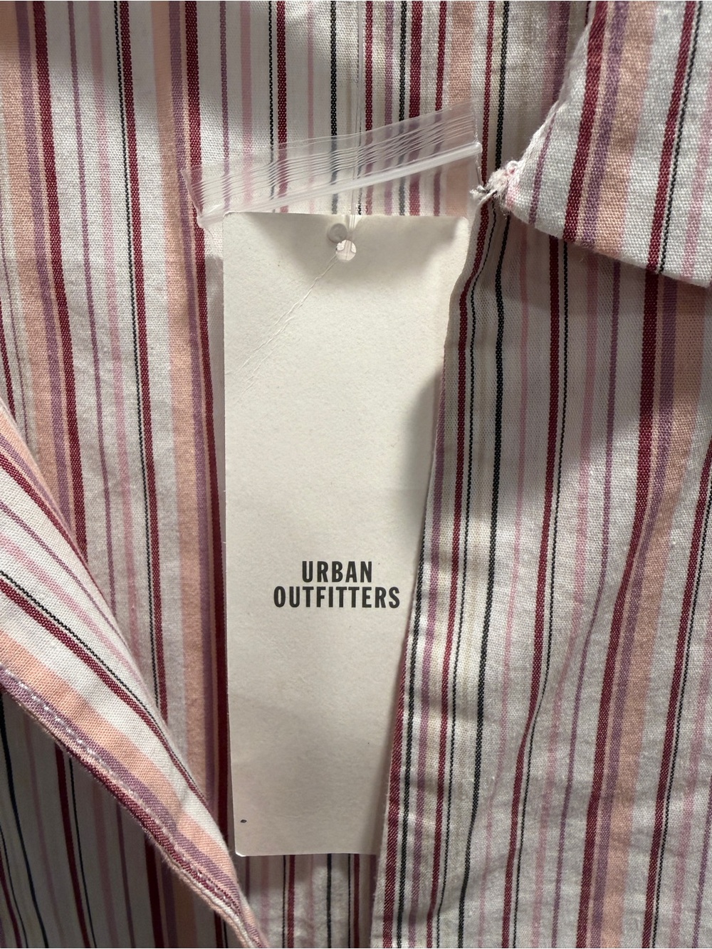 NWT Urban Outfitters Party Girl Sleeveless Shirt Vest Pink Stripe XL - Picture 9 of 9